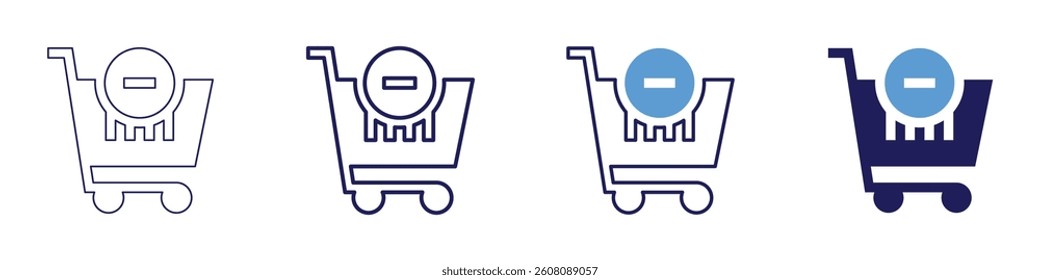 Sustainable sourcing transparency icon in 4 different styles. Thin Line, Line, Bold Line, Duotone. Duotone style. Editable stroke.