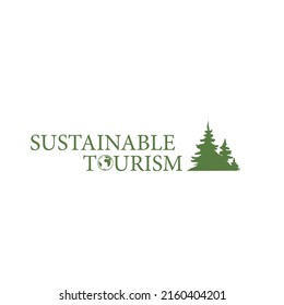 Sustainable Tourism Logo Green Label Sustainable Stock Vector (Royalty ...