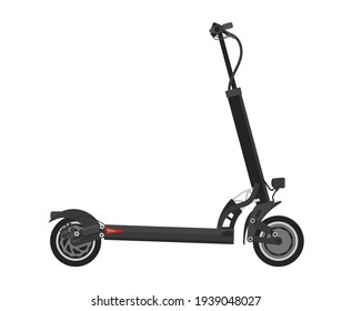 Sustainable transport - Electric Kick Scooter icon. Isolated vector illustration