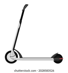 Sustainable transport - Popular Electric Kick Scooter Isolated vector illustration