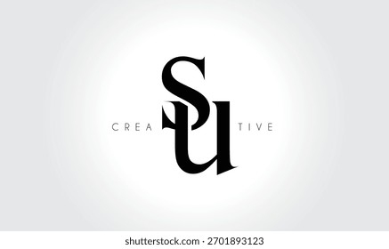 SUsu Elegant Serif Monogram Logo – Luxury Lowercase Typographic Lettermark for Modern Branding