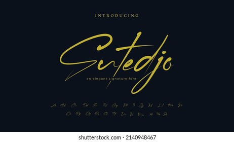 Sutedjo An Elegant Signature Font