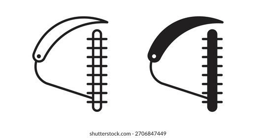 Suture icon symbol for logo, web, app designs.