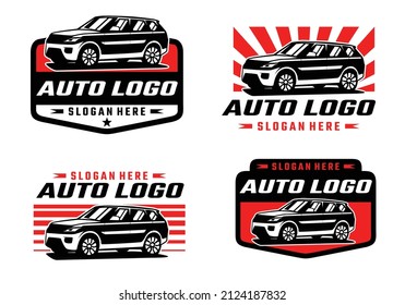 SUV car badge logo template