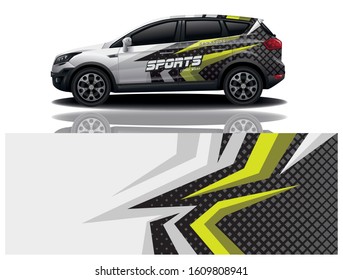 suv car decal wrap design