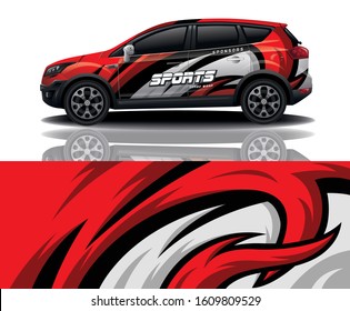 suv car decal wrap design