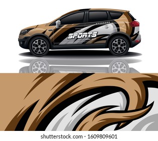 suv car decal wrap design