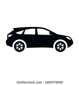 Suv Car Icon, Creative Symbol