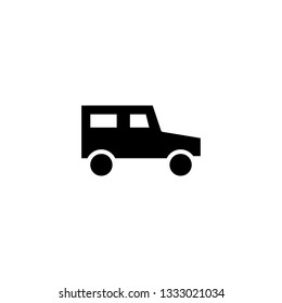 SUV Car icon solid. vehicle and transportation icon stock. vector illustration