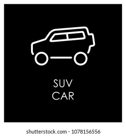 suv car icon vector