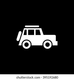 SUV Car Icon Vector Illustration
