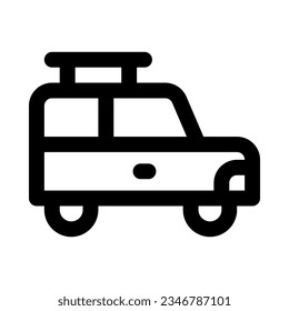 icono de suv car para tu sitio web, móvil, presentación y diseño de logotipo.