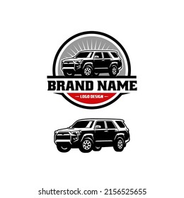 SUV car illustration logo vector