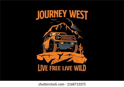 SUV Car Journey West Live Free Graphic Design