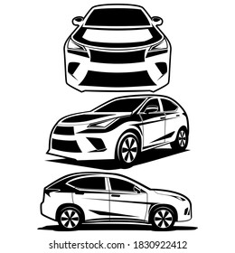 Suv Car logo design icon vector illustration vector