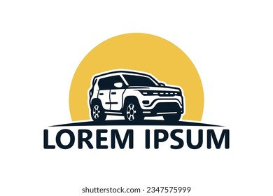 vector de diseño de la plantilla de logotipo de vehículo SUV