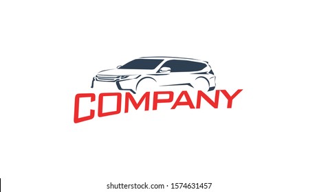 Illustration zur Vektorillustration des SUV-Logos