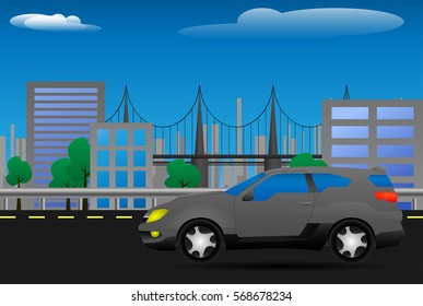 SUV car on road