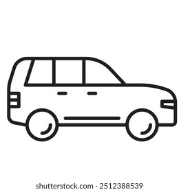 Ícone de carro SUV para transporte