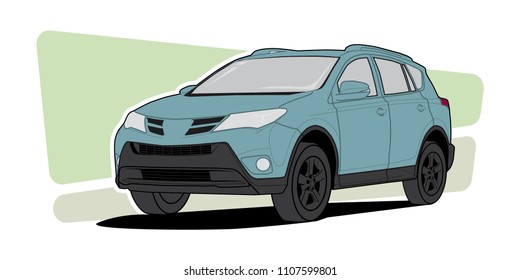 Suv car vector