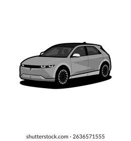 suv car vector art image illustration