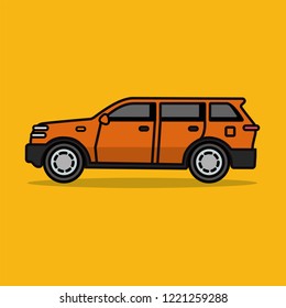 SUV Car Vector Illustration