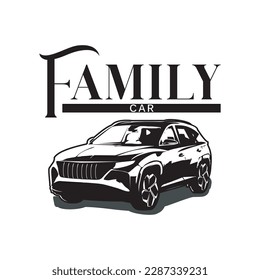 suv car vector logo design