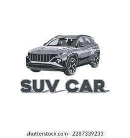 suv car vector logo design
