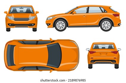 Suv Car Vector Template Simple Colors Stock Vector (Royalty Free ...