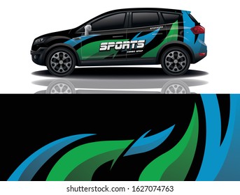 suv car wrapping decal design