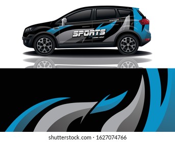suv car wrapping decal design