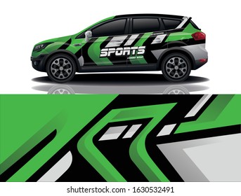 Suv car wrapping decal design