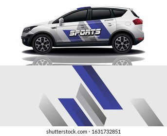 Suv car wrapping decal design