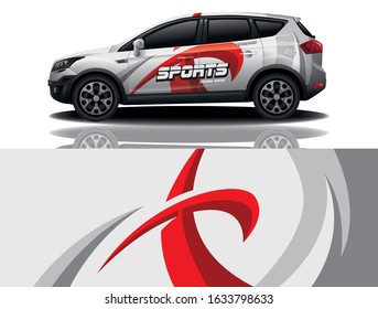 Suv car wrapping decal design