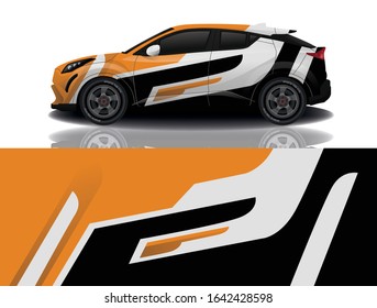Suv car wrapping decal design