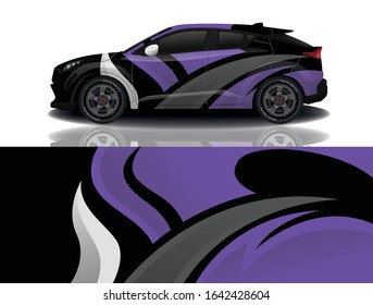 Suv car wrapping decal design