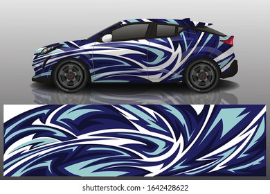 Suv car wrapping decal design