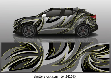 Suv car wrapping decal design