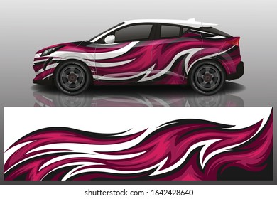 Suv car wrapping decal design