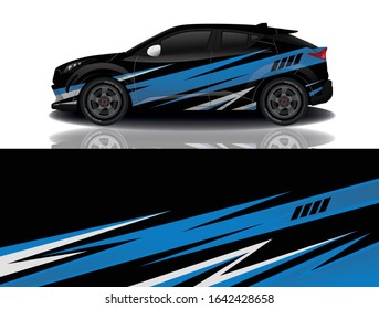 Suv car wrapping decal design