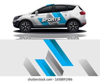 Suv car wrapping decal design