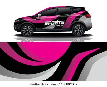 Diseño de calcomanías de envoltura de camión Suv