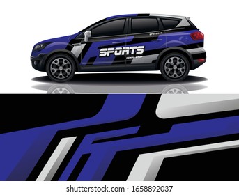 Diseño de calcomanías de envoltura de camión Suv