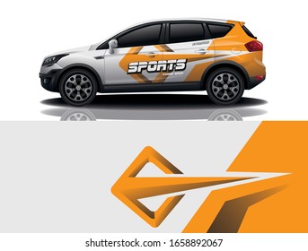 Diseño de calcomanías de envoltura de camión Suv