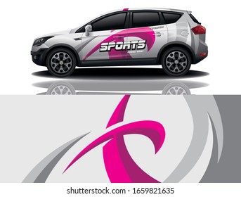 Diseño de calcomanías de envoltura de camión Suv