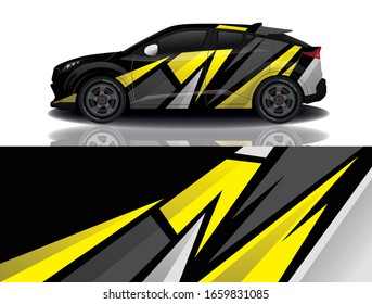 Suv car wrapping decal design