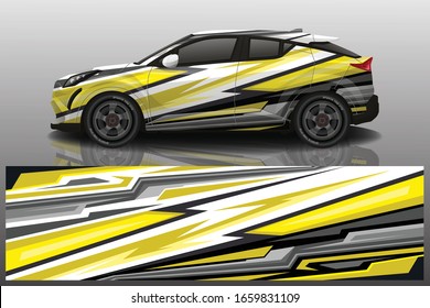 Suv car wrapping decal design