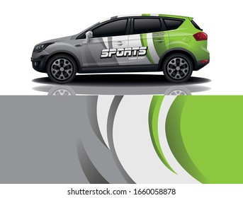 Suv car wrapping decal design