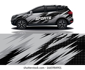 SUV Car Wrapping Decal Design