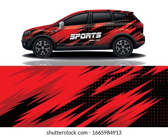 SUV Car Wrapping Decal Design